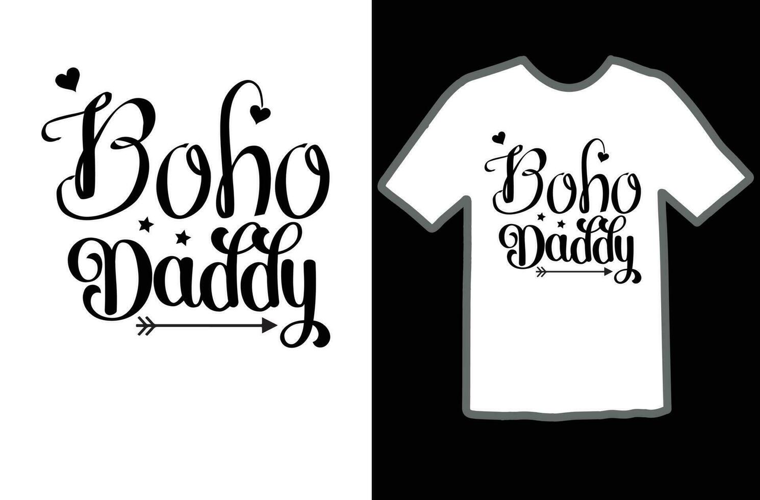 Boho daddy svg t shirt design vector