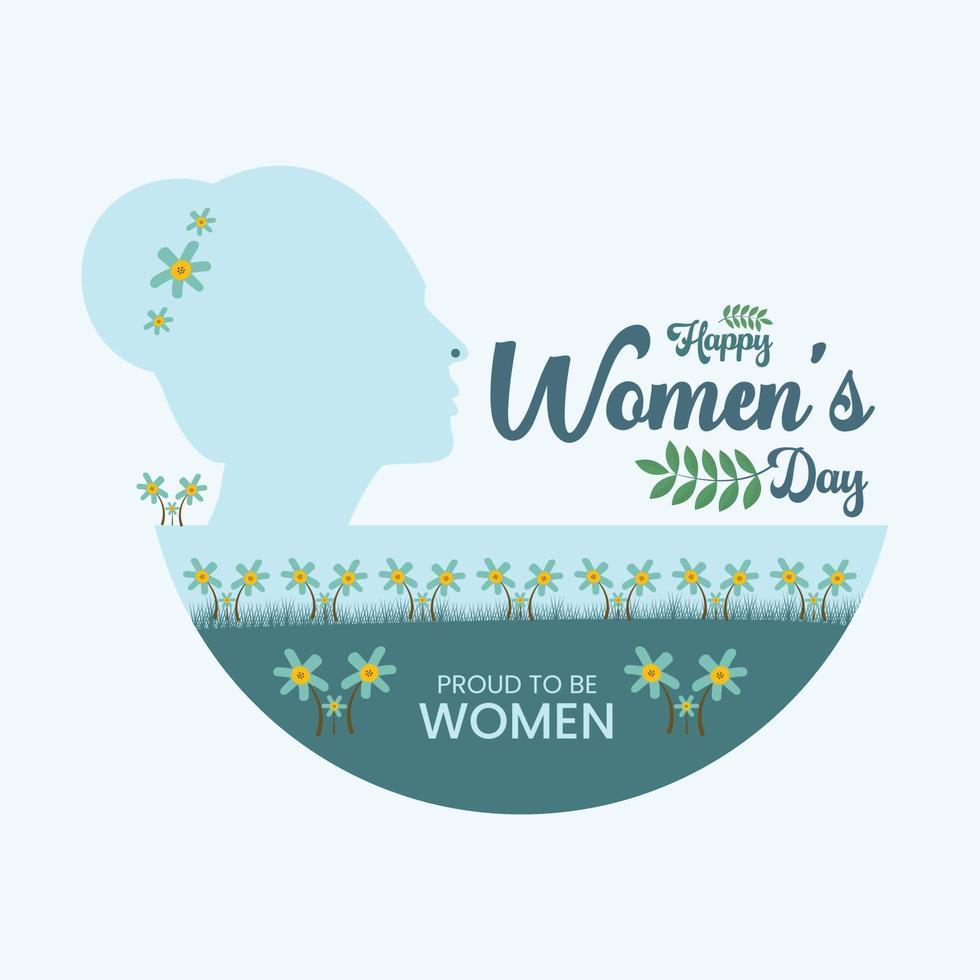 Happy women's day vector