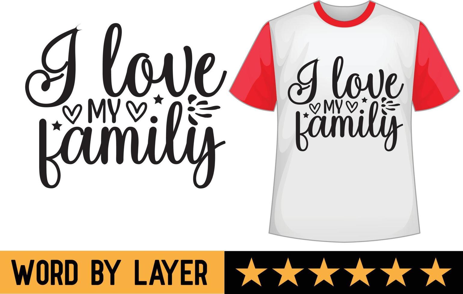 familia svg t camisa diseño vector