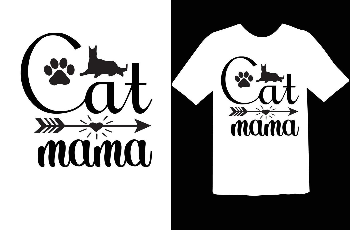 Cat svg t shirt design vector