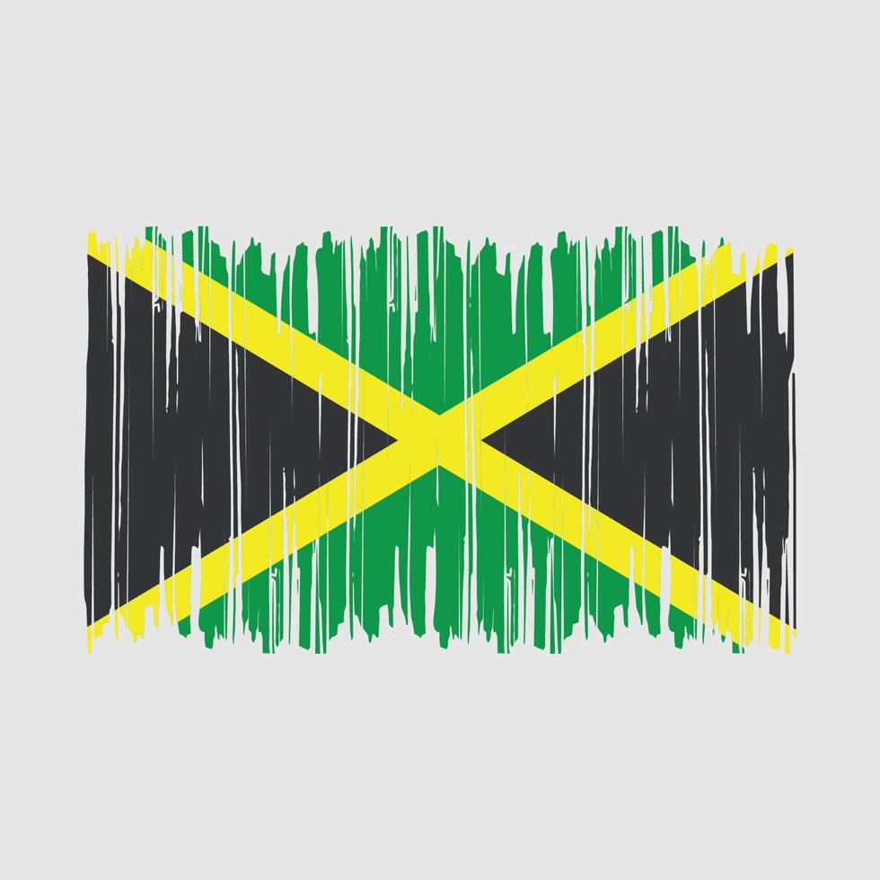 Jamaica Flag Brush vector