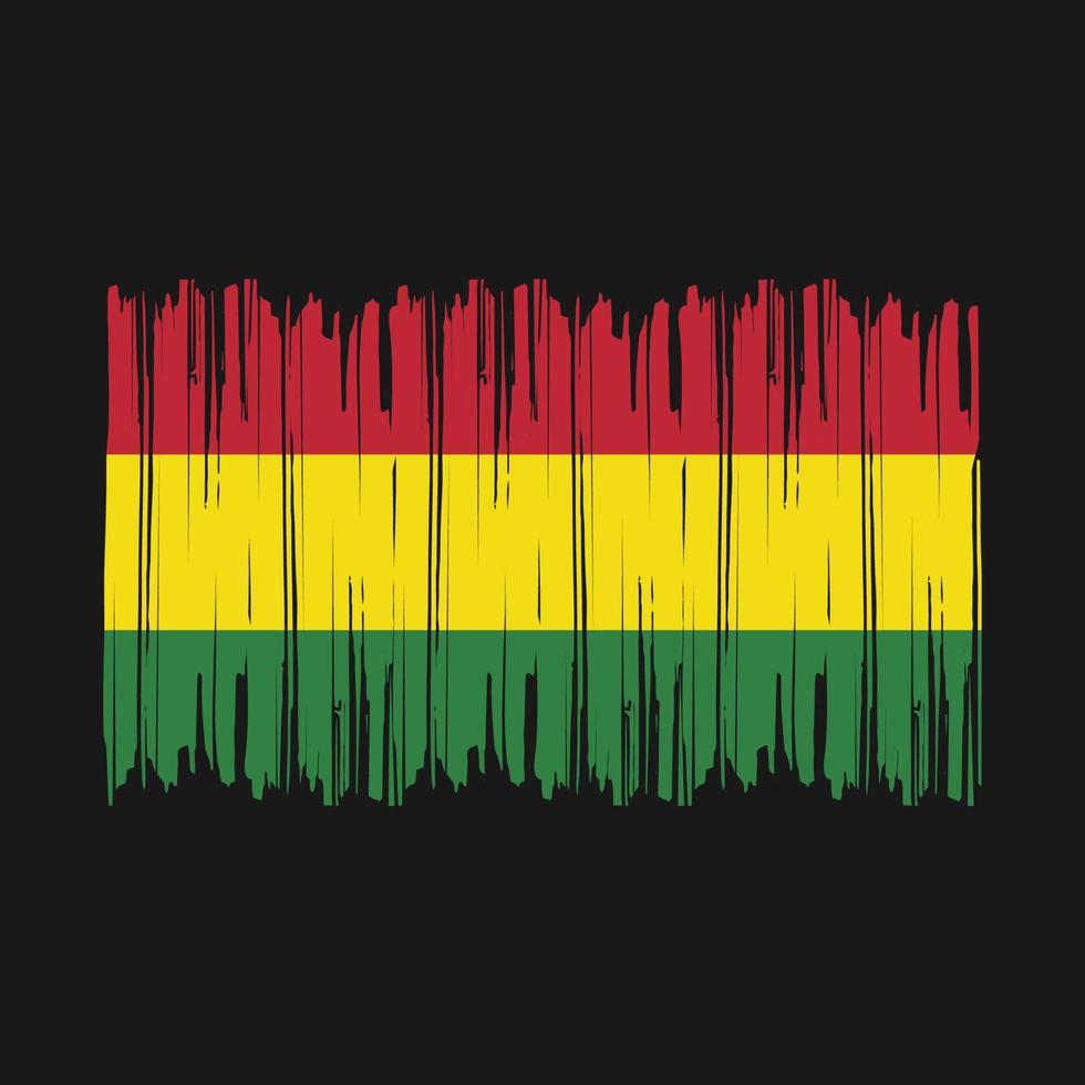 Bolivia Flag Brush vector