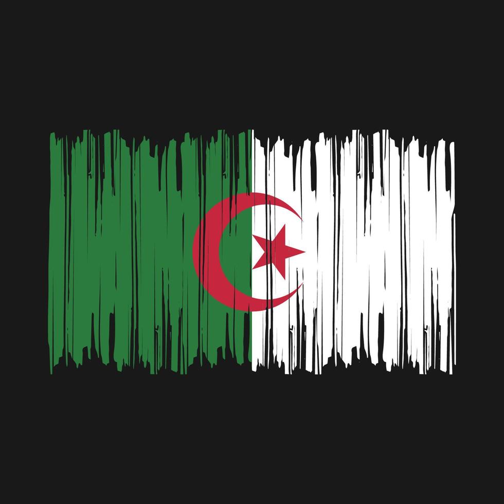 Algeria Flag Brush vector