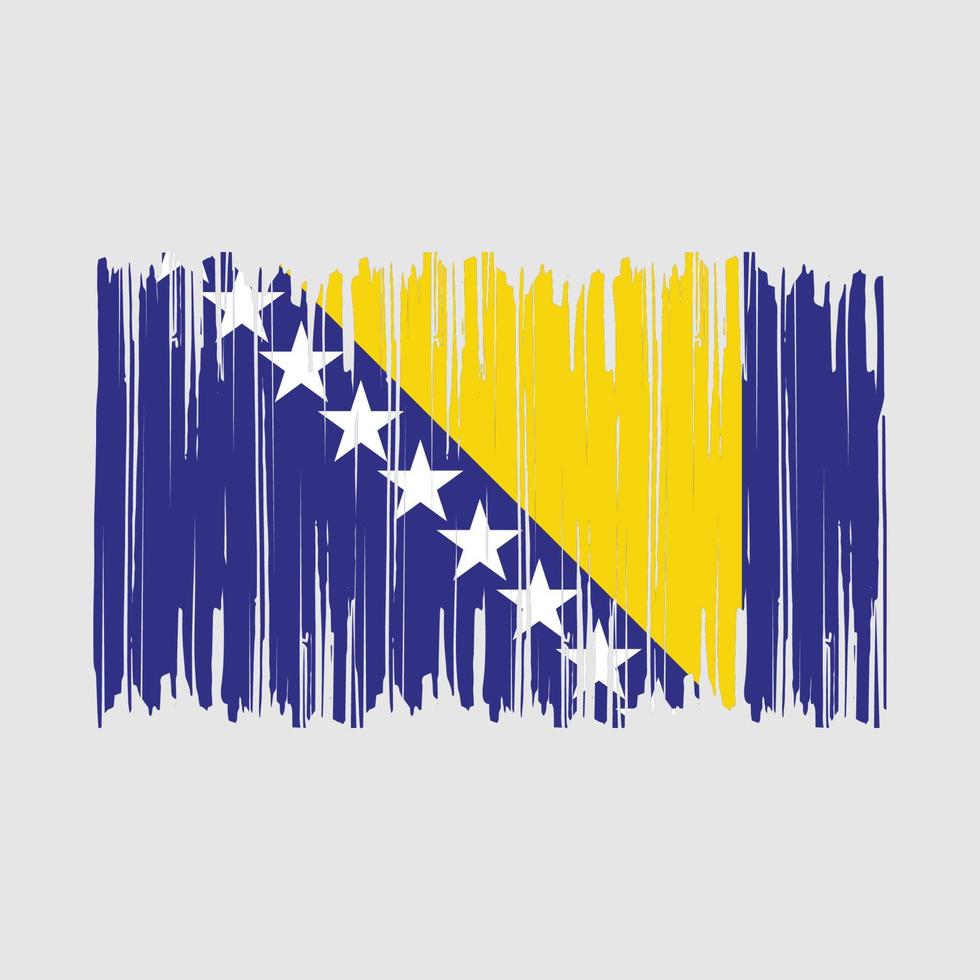 Bosnia Flag Brush vector