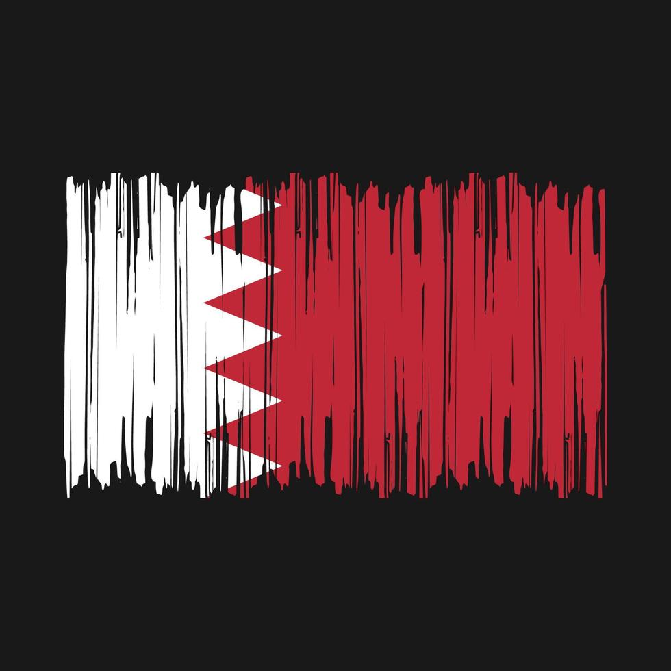 Bahrain Flag Brush vector