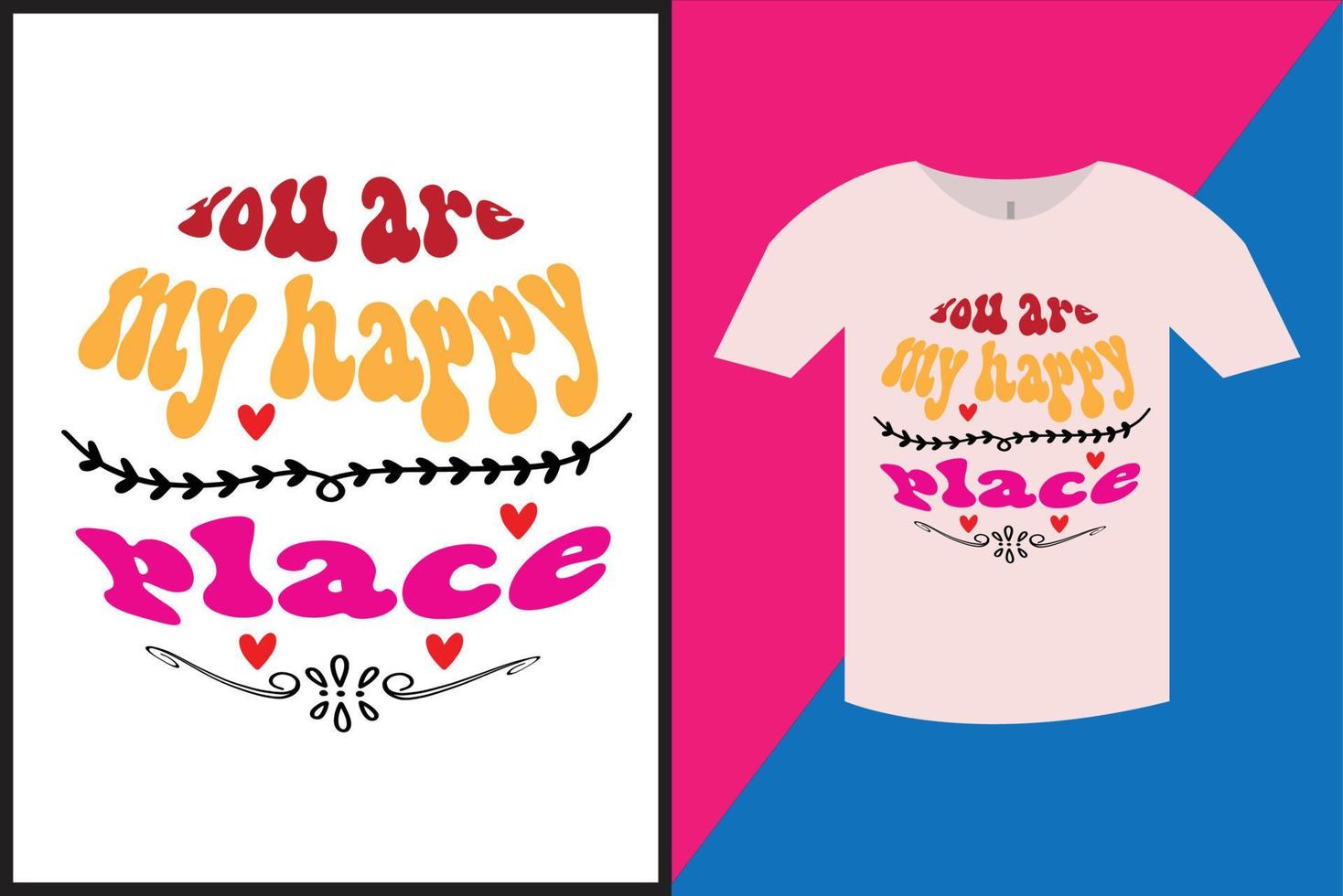 Valentines Day T-shirt Design vector