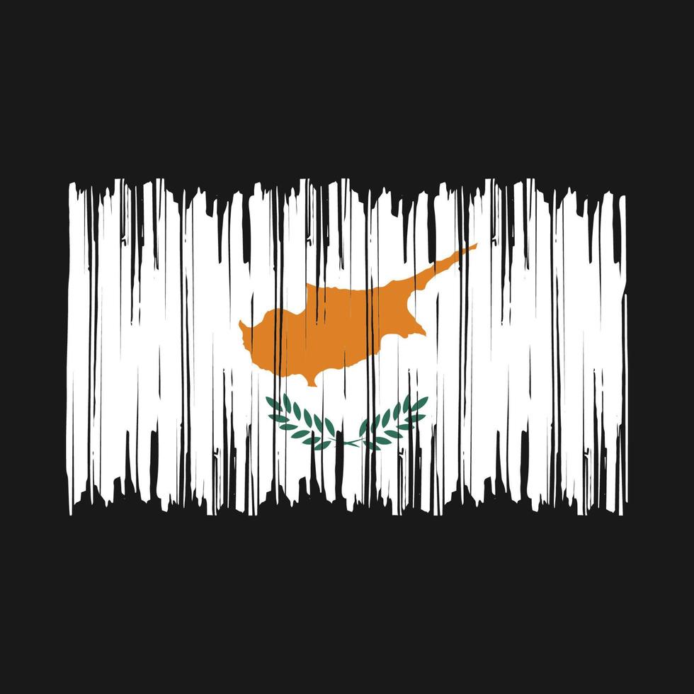 Cyprus Flag Brush vector