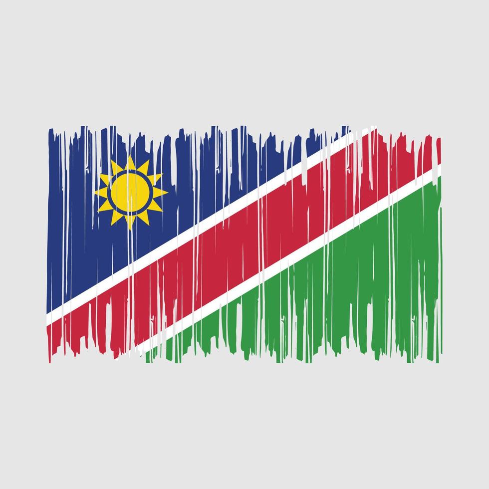 Namibia Flag Brush vector