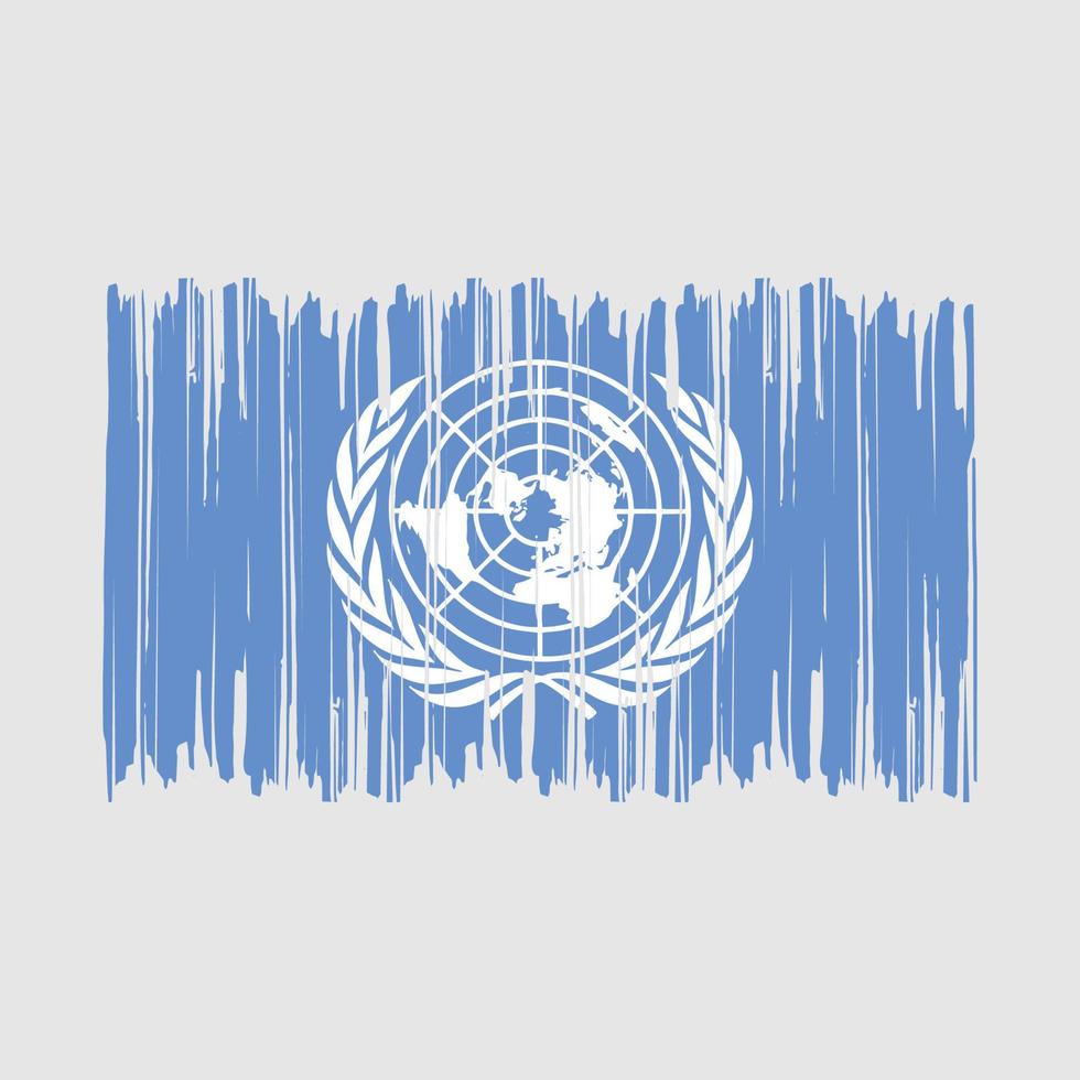 United Nations Flag Brush vector