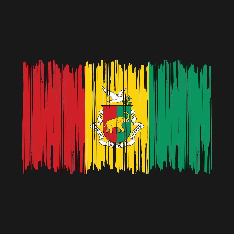 Guinea Flag Brush vector