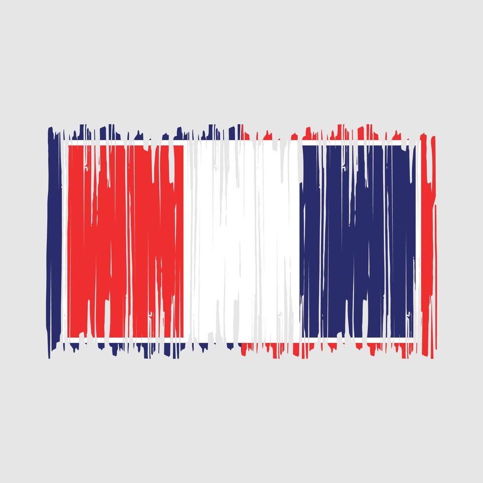 France Flag Brush vector