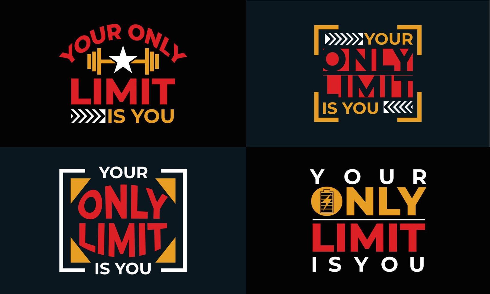 best typography t shirt design for gym and fitness inspiration. vector