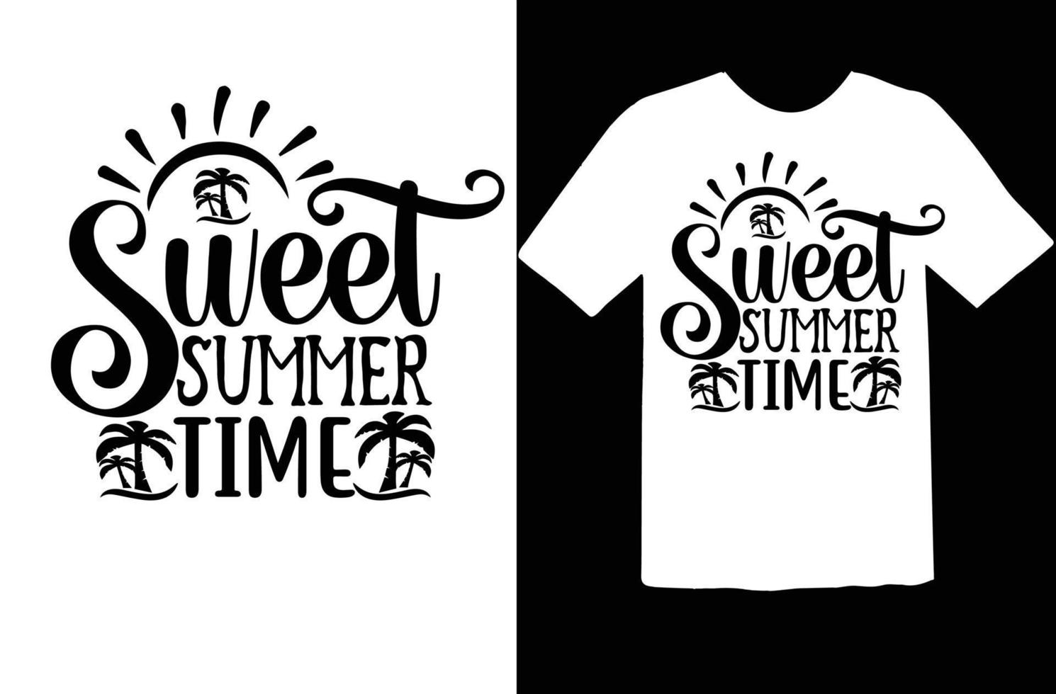 Summer svg t shirt design vector