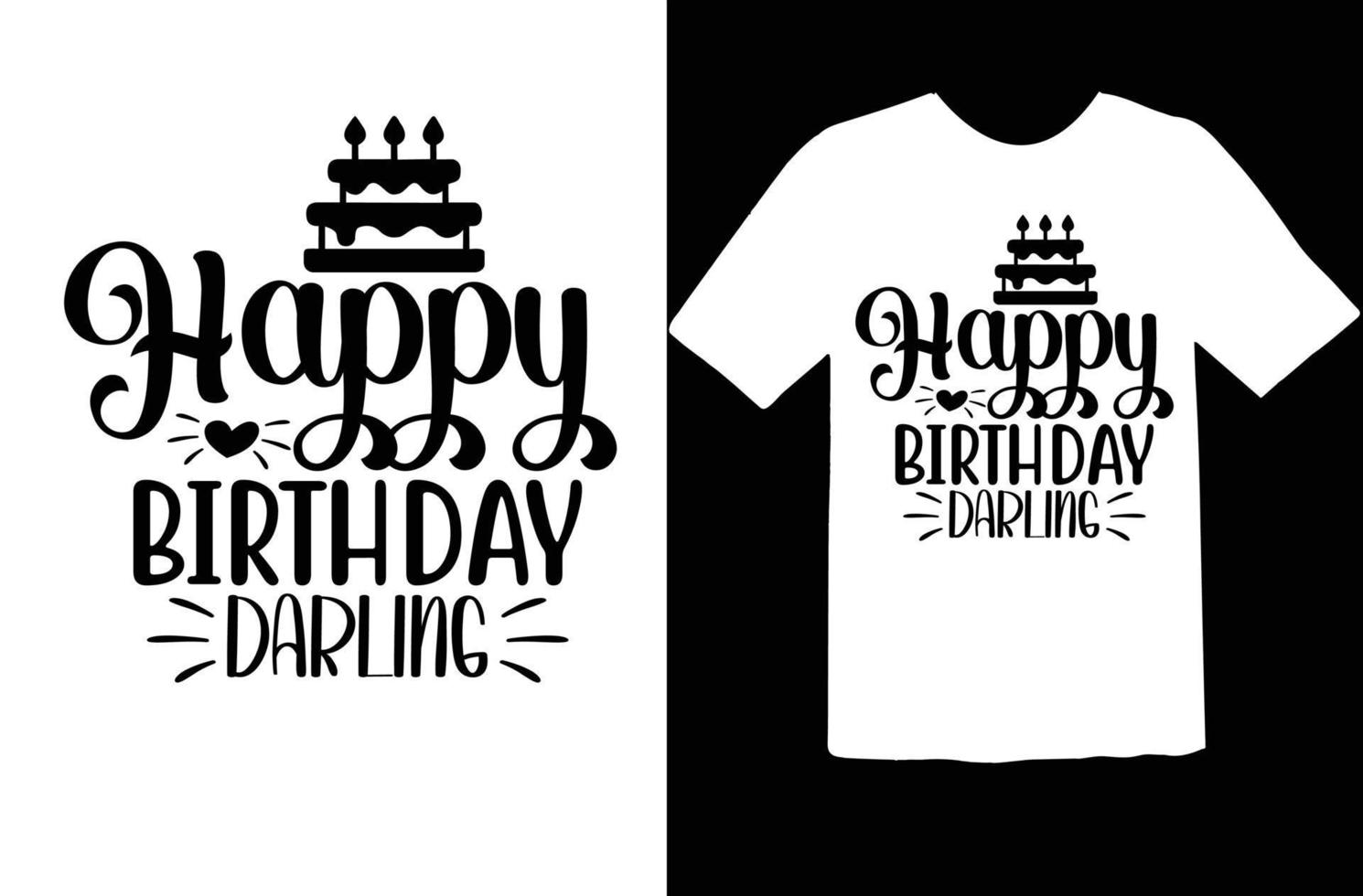 Birthday svg t shirt design vector