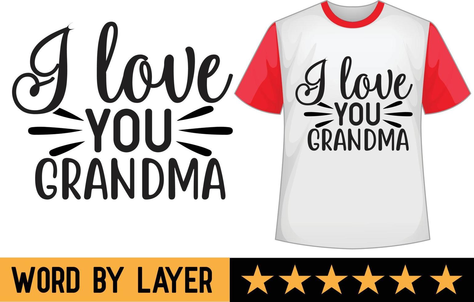 abuela svg t camisa diseño vector