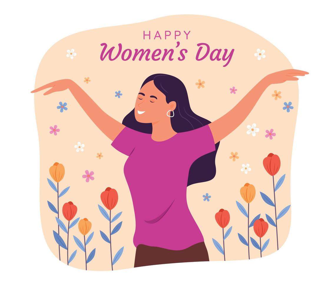 Woman for International Women's Day Concept Illustration vector
