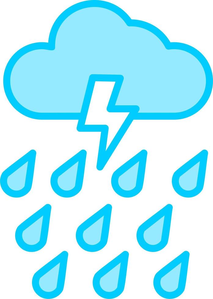 Rain Vector Icon