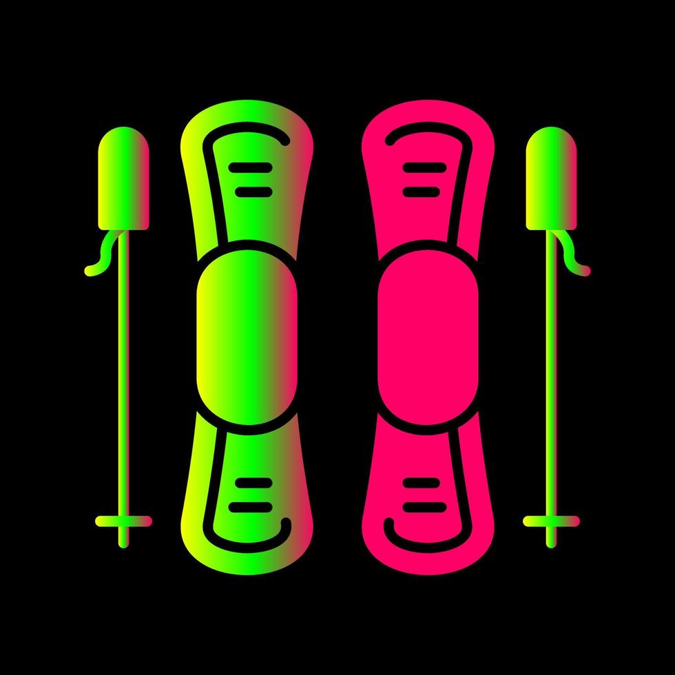 Ski Vector Icon