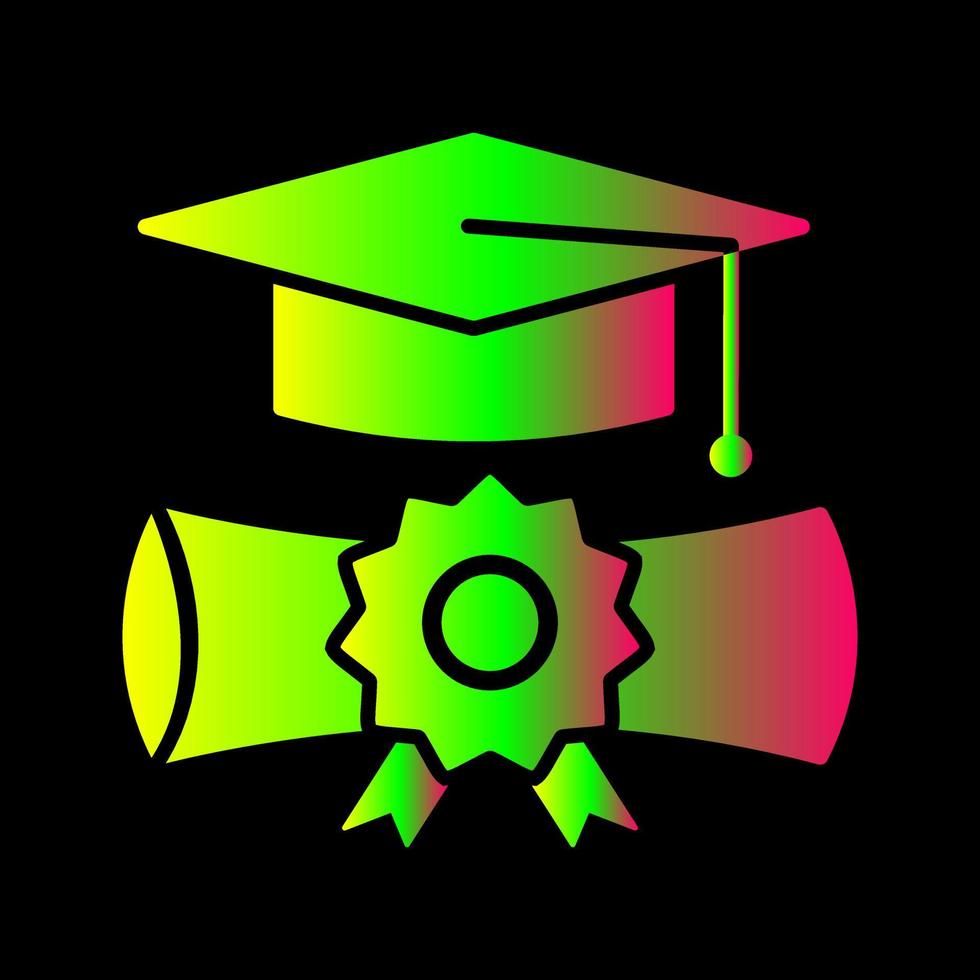 icono de vector de graduación