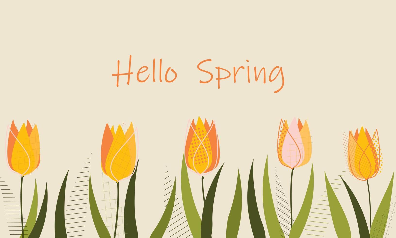 Hello spring background 20478593 Vector Art at Vecteezy