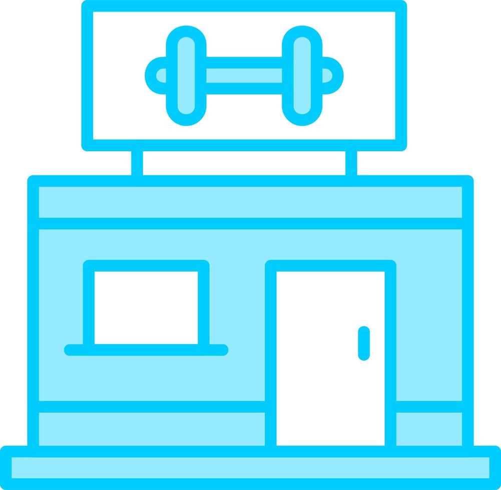 icono de vector de gimnasio