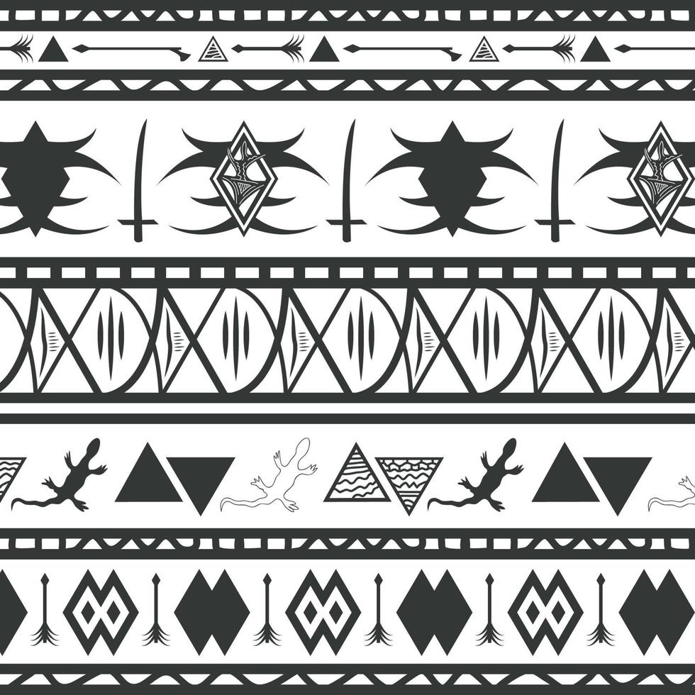 tradicional Arte personalizado hecho étnico selva tribal modelo antecedentes adecuado para impresión paño y embalaje vector