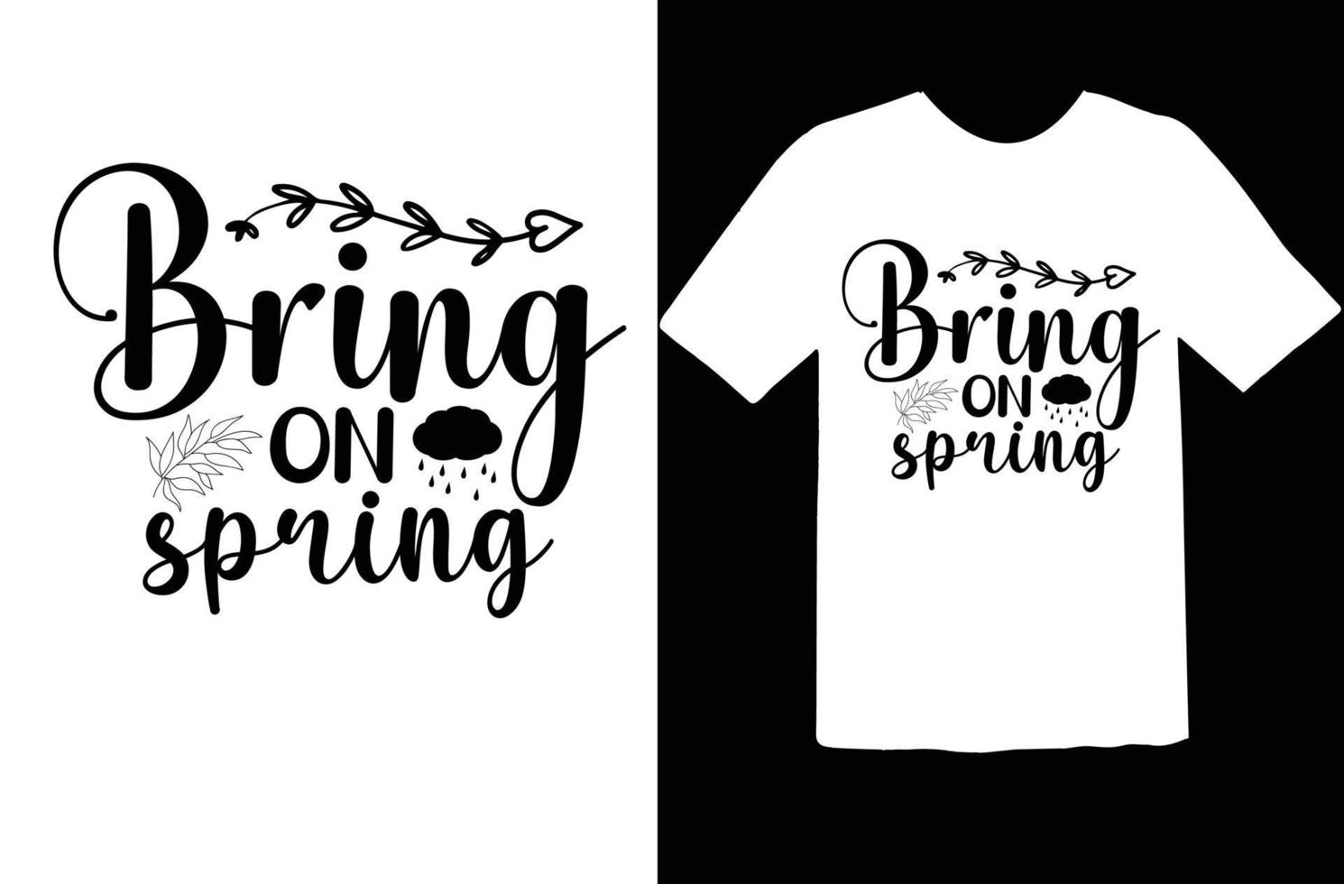 Spring svg t shirt design vector