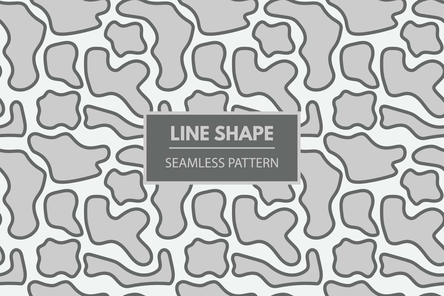 Organic abstract light gray shapes seamless repeat vector swatch pattern