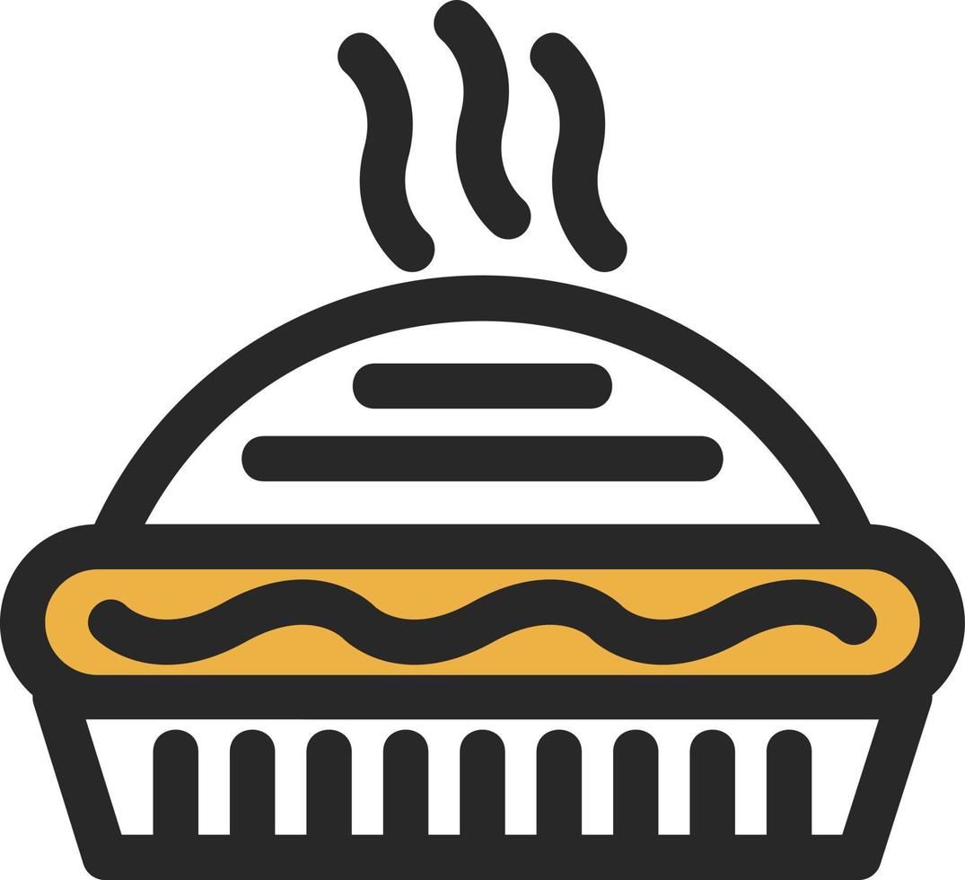 Pie Vector Icon Design