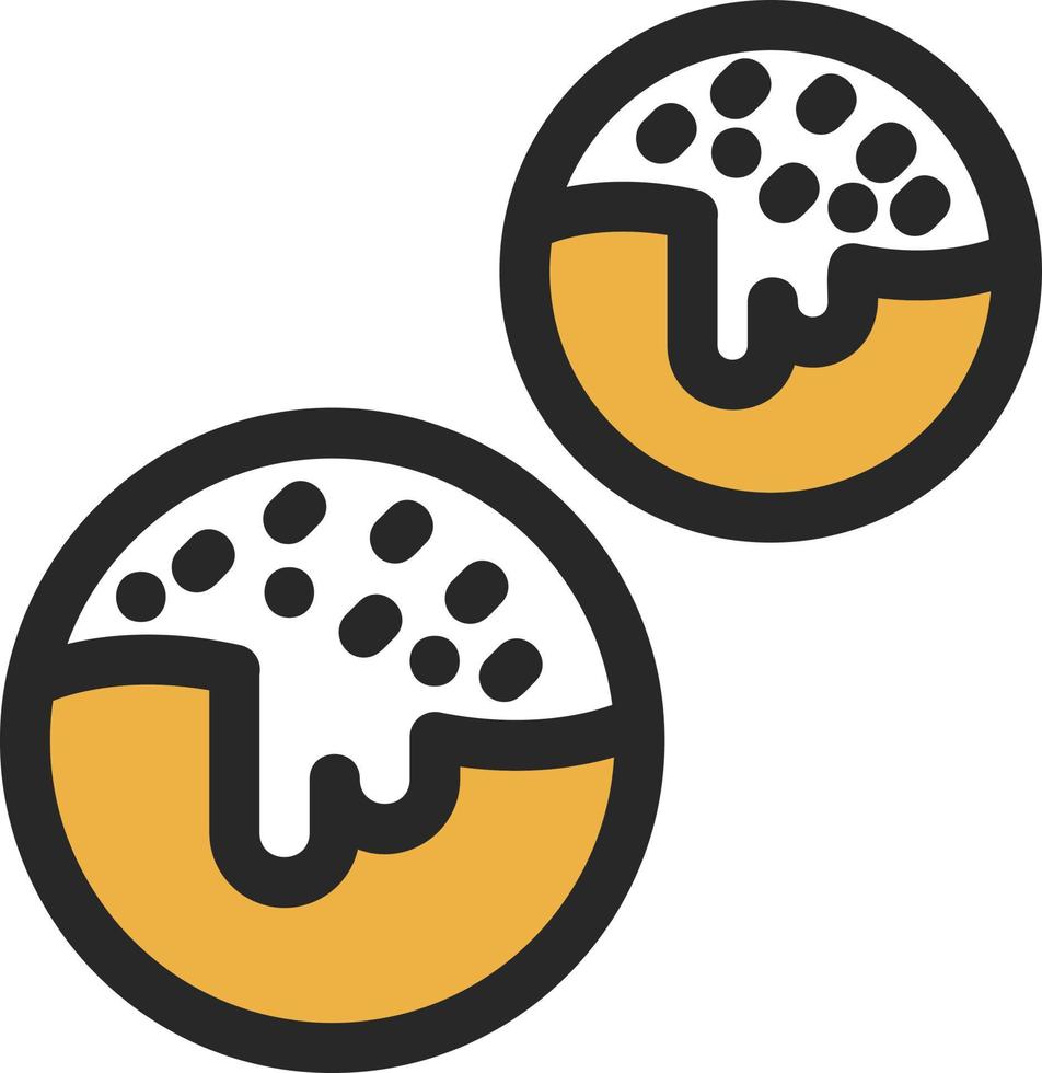 Choco Balls Vector Icon Design