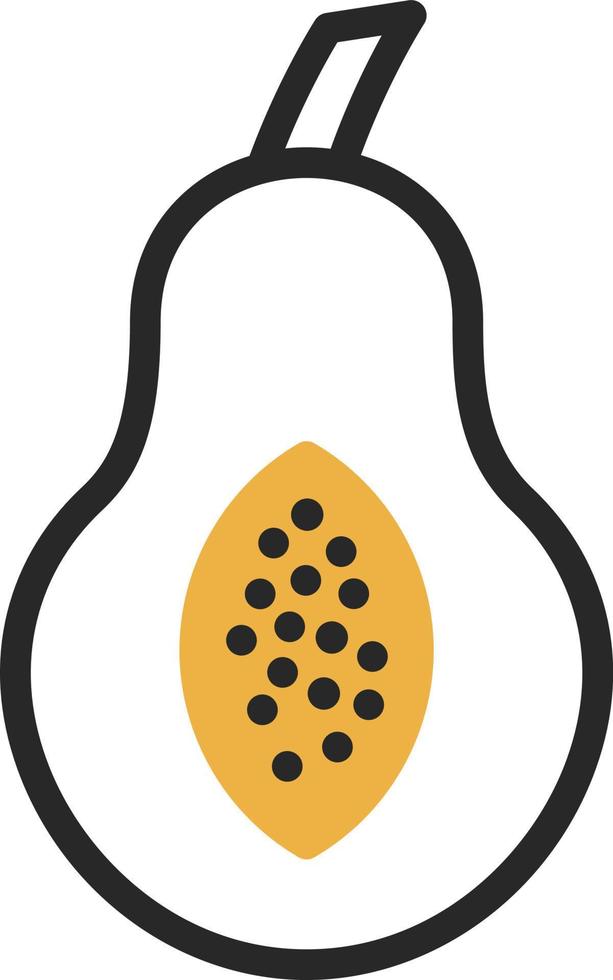 diseño de icono de vector de papaya