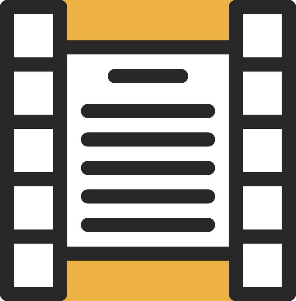 Screenwriting Vector Icon Design
