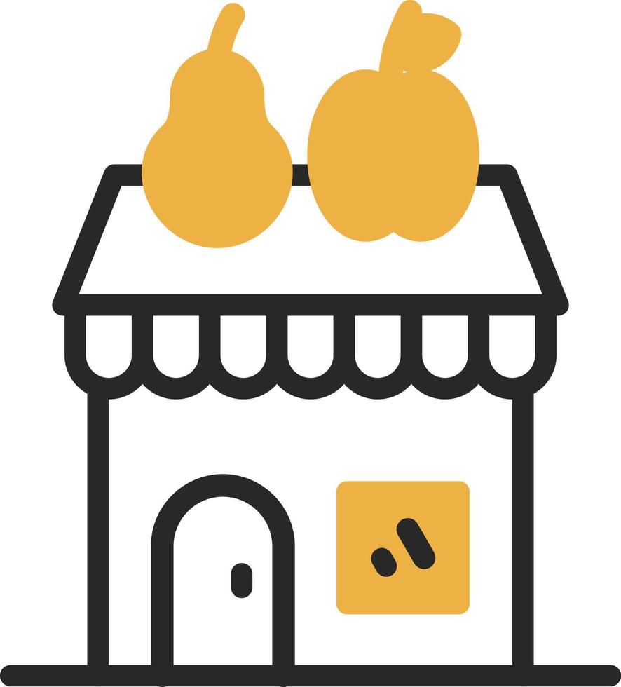 Fruits Shop Vector Icon Design