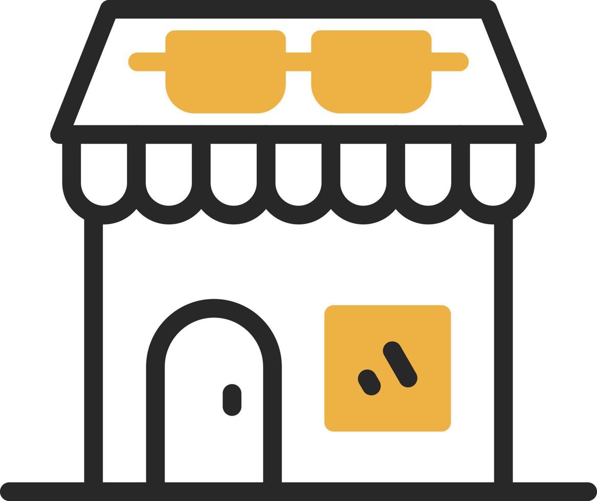 diseño de icono de vector de tienda óptica