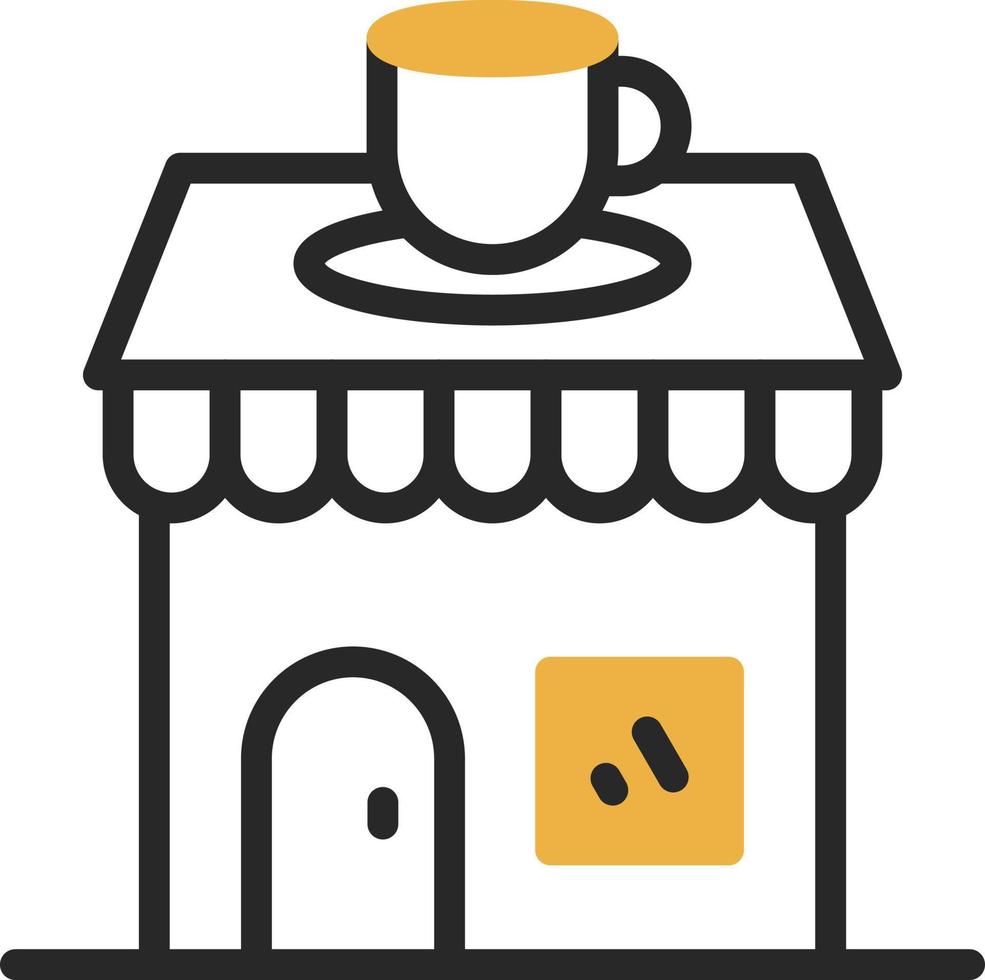 Coffee Shop Vector Icon Design