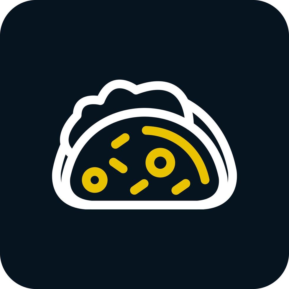 diseño de icono de vector de tacos