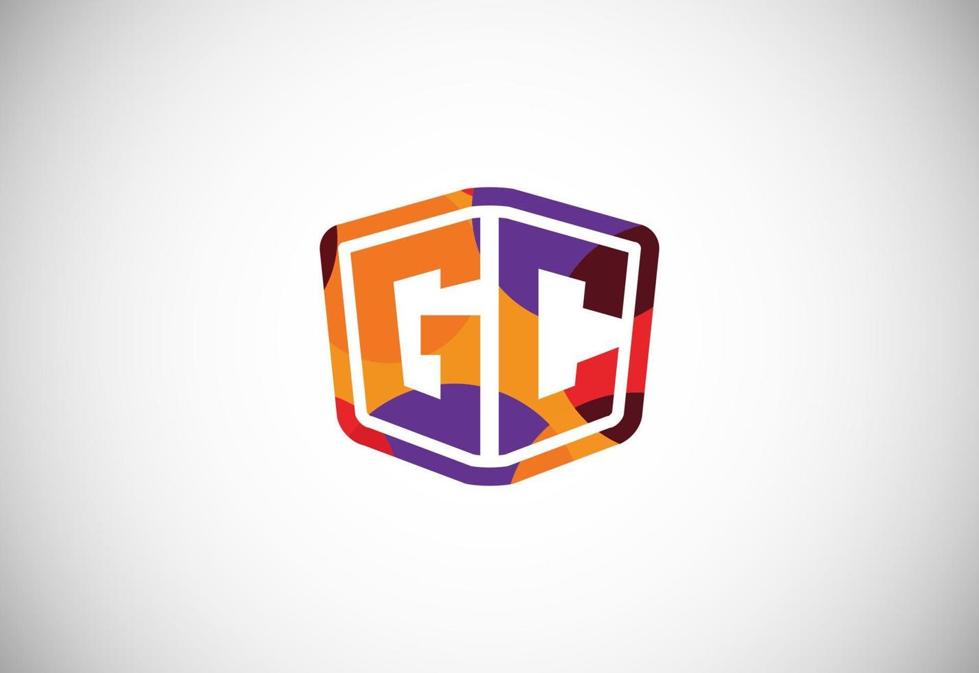 Letter G C Low Poly Logo Design Vector Template. Graphic Alphabet Symbol For Corporate Business Identity
