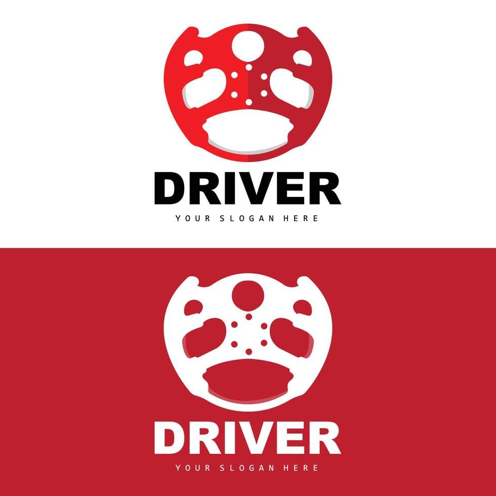 Car Steering Logo, Driver Vector, Transport Vehicle Design, Repair, Maintenance, Car Garage vector