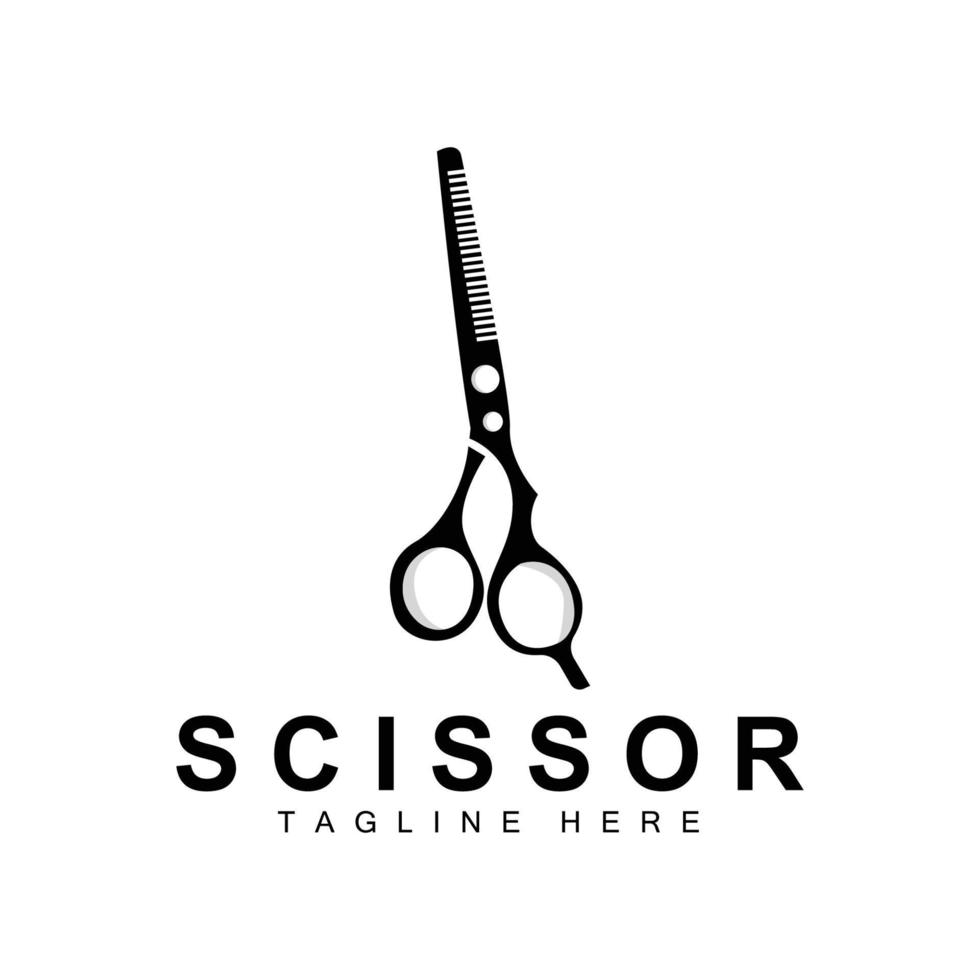 Scissors Logo Design, Barbershop Shaver Vector, Babershop Scissors Brand Illustration vector