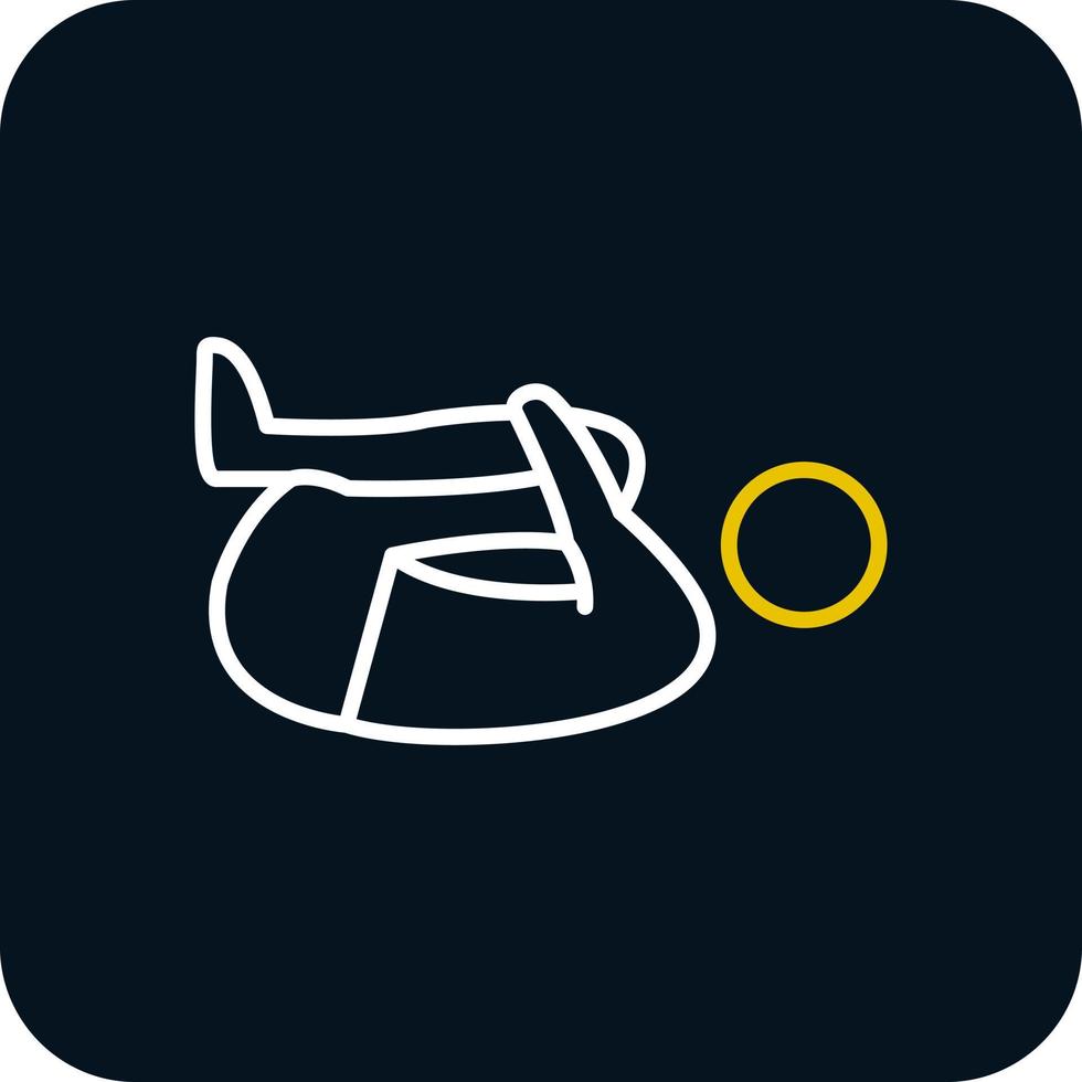 Knee Press Vector Icon Design