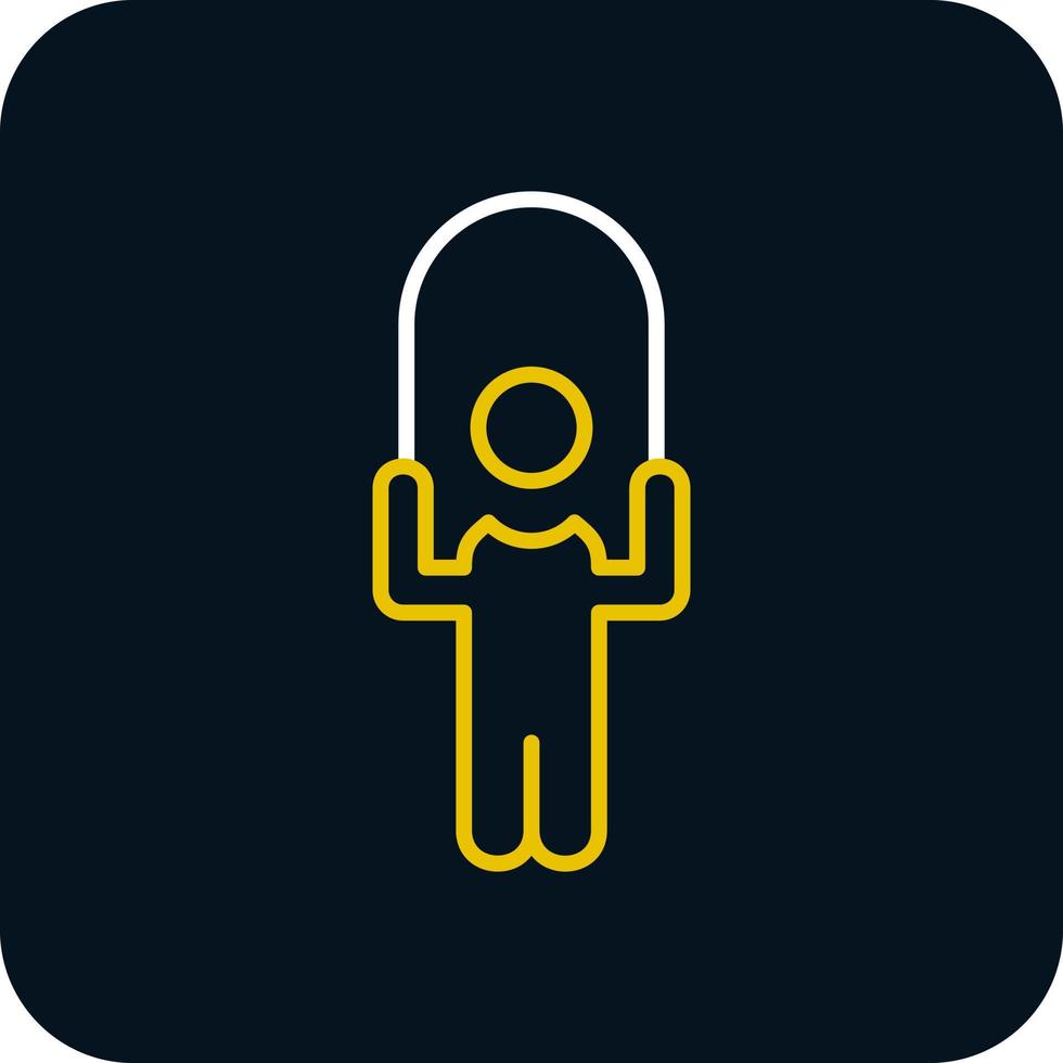 Person skipping rope Vector Icon Design