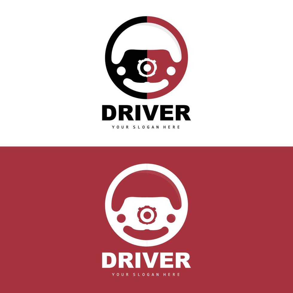 logotipo de dirección de camión, vector de conductor, diseño de vehículo de transporte, reparación, mantenimiento, garaje de camión