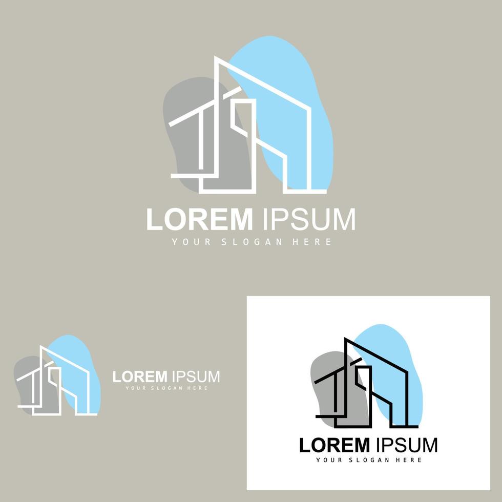 House Logo, Building Furniture Design, Construction Vector, Property Brand Icon, Real Estate, Housing vector