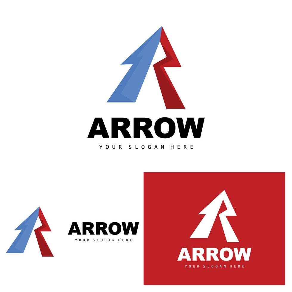 Arrow Direction Logo, Directional Direction Vector Icon, A Letter Model Design