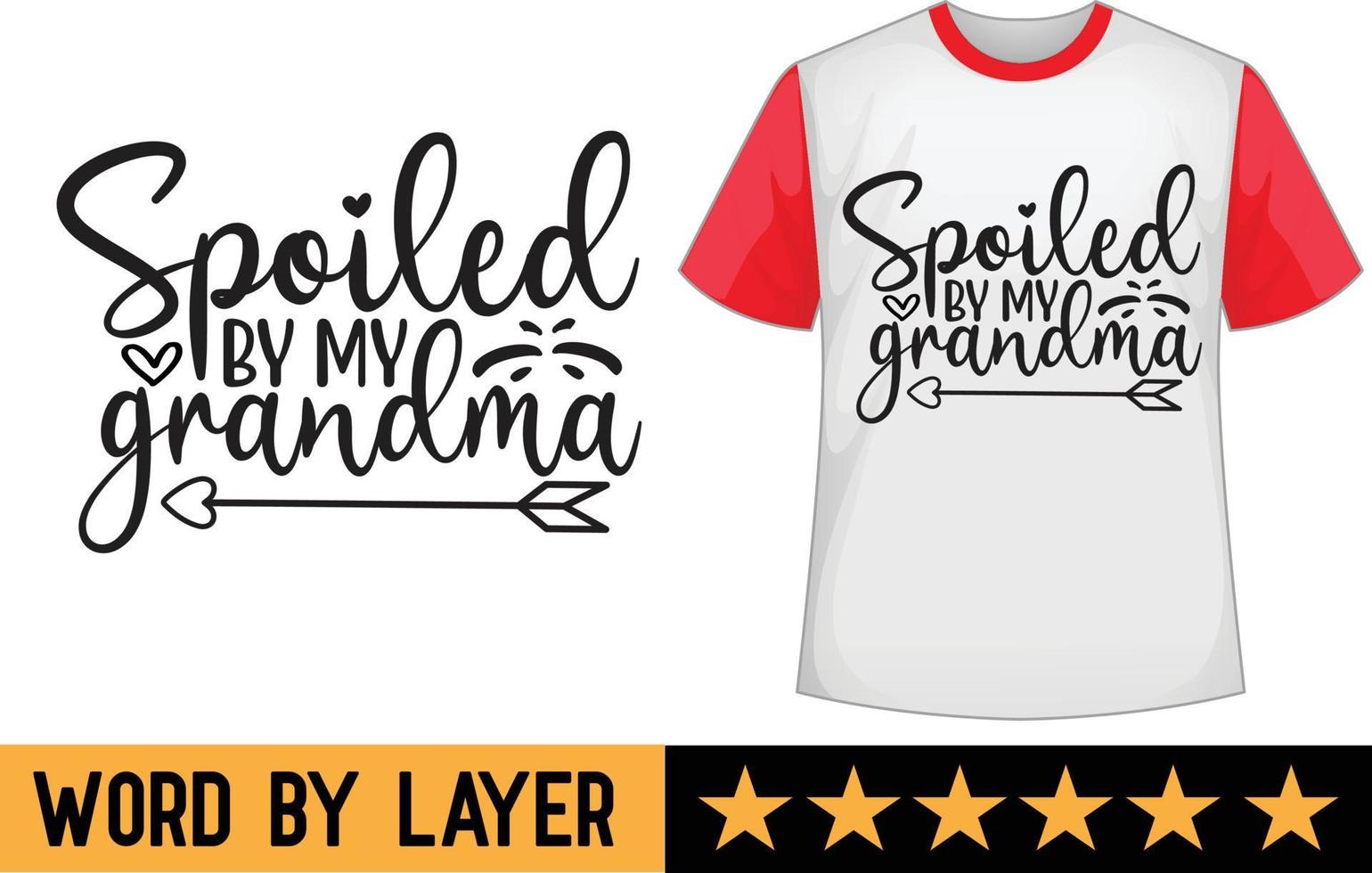 abuela svg t camisa diseño vector