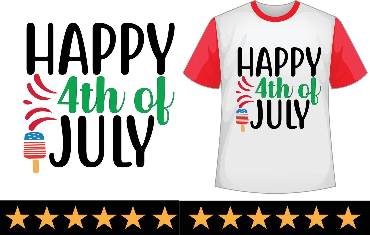 4th of July svg t shirt design vector