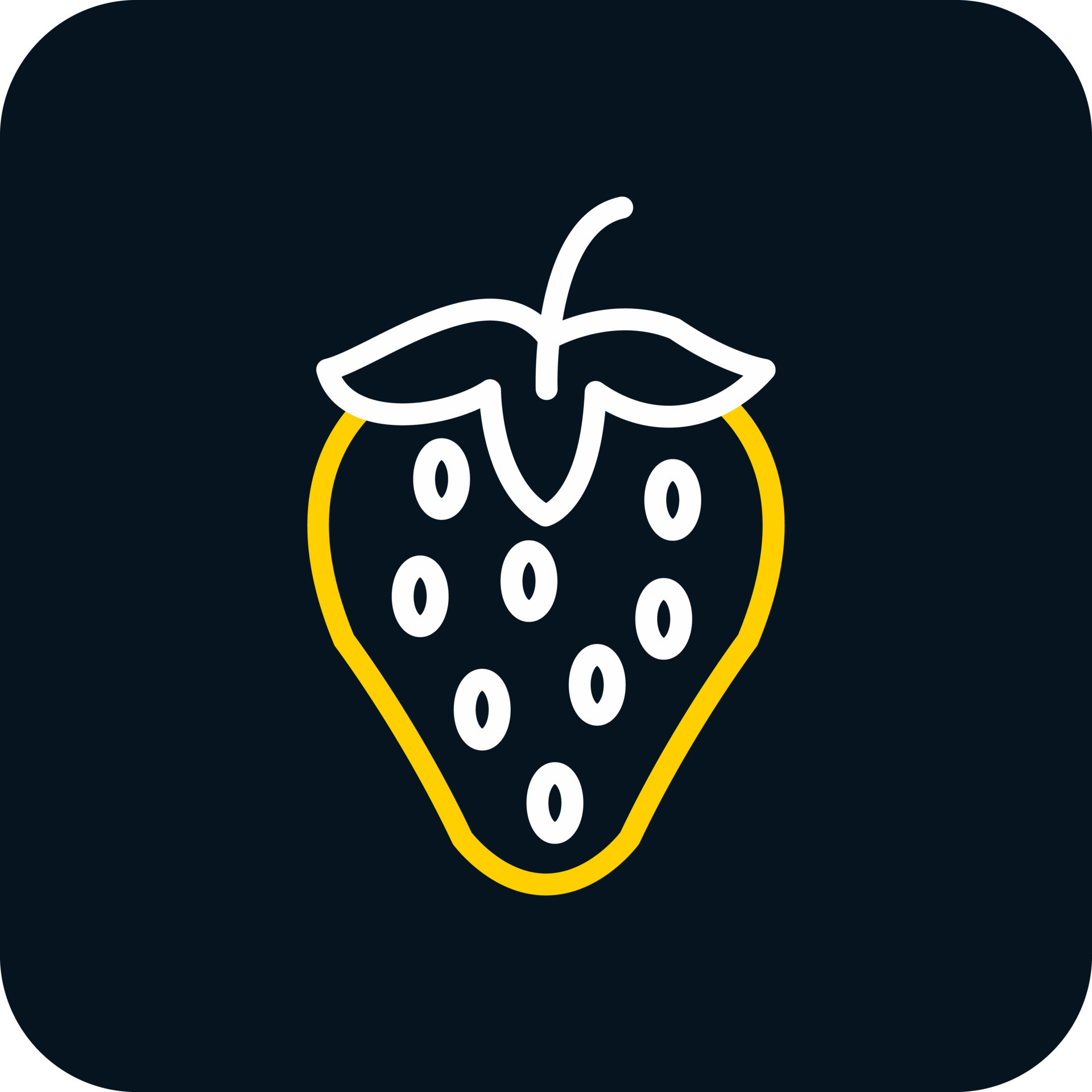 Strawberry Vector Icon Design 20480114 Vector Art at Vecteezy