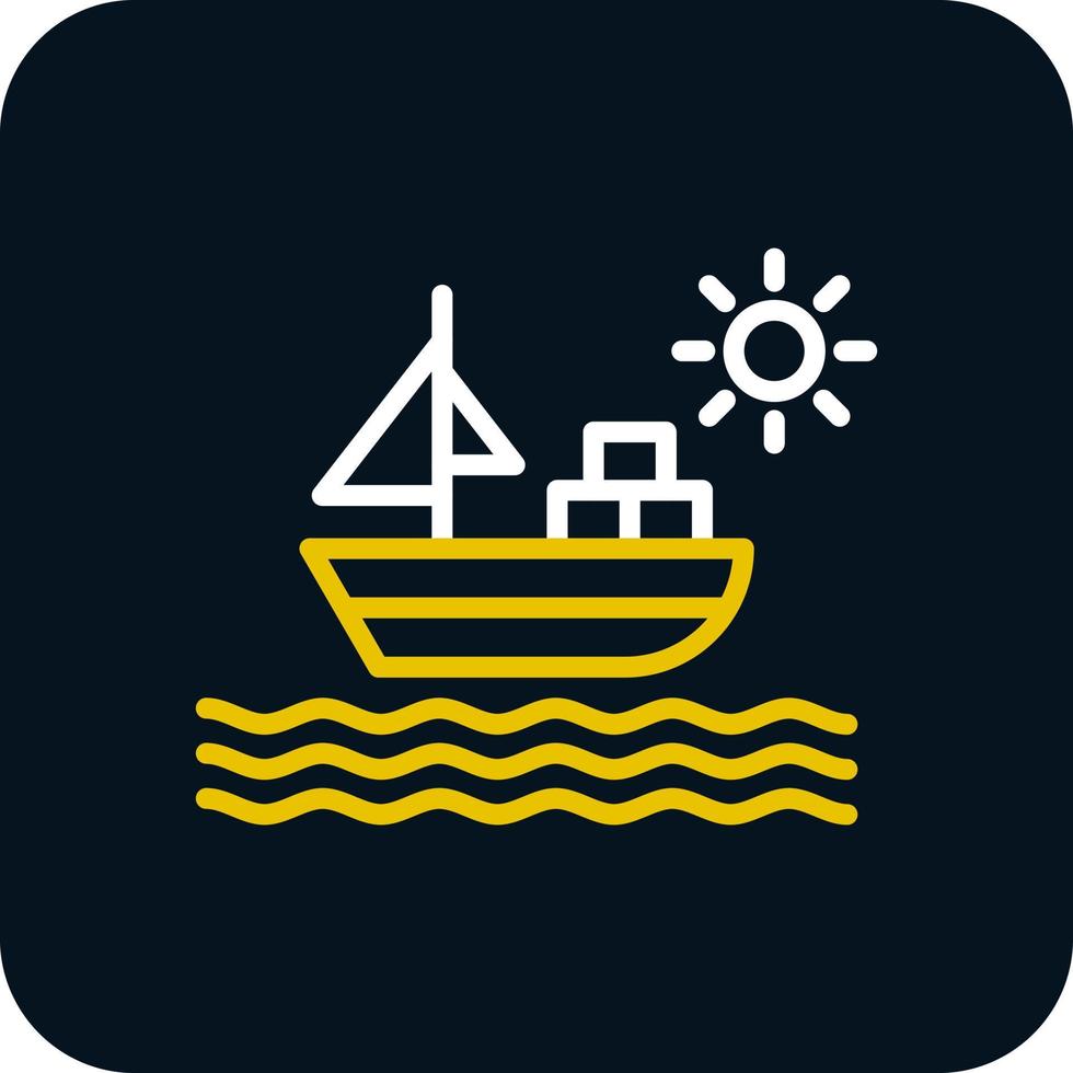 Ship Vector Icon Design