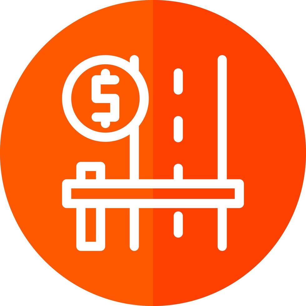 Toll Road Vector Icon Design