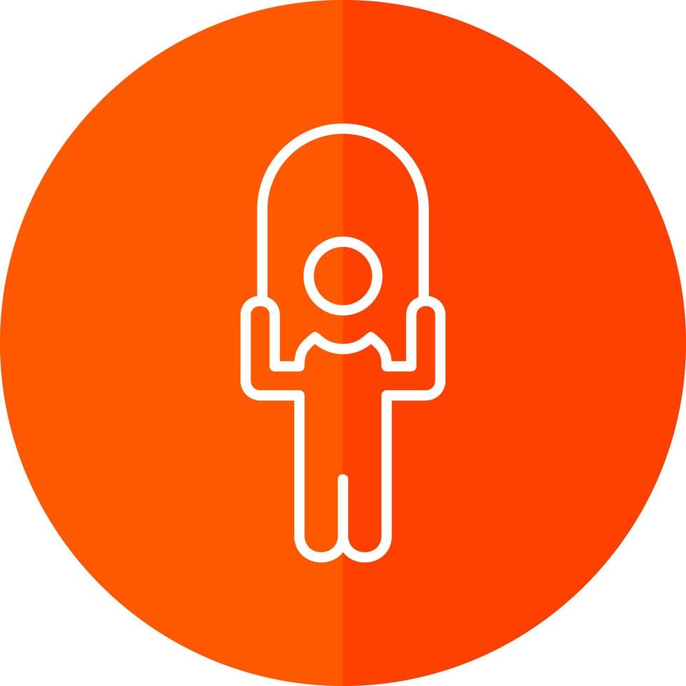 Person skipping rope Vector Icon Design